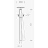 Nemo Canna Nuda (metal) 50cm Hanging lamp
