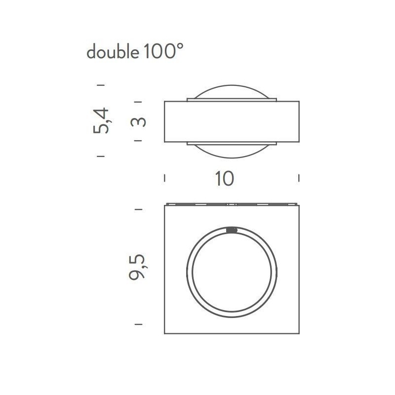 Nemo Fix double 100° Wall lamp