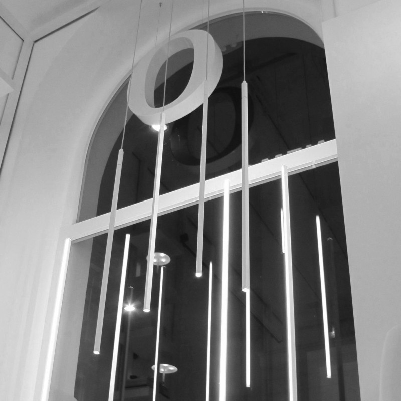 Nemo Linescapes vertical recessed Hanging lamp