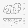 Nemo Nuvola MINOR H25 Wall lamp / Ceiling lamp