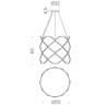 Nemo Titia Hanging lamp