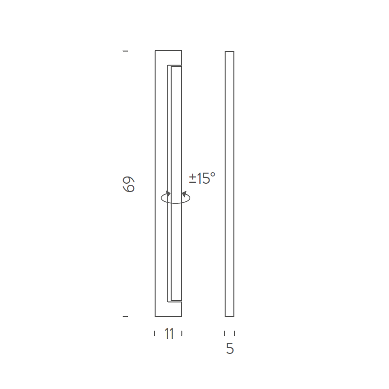 Nemo Ara wall 69 Wall lamp