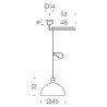 Nemo AS41Z Suspension lamp