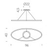 Nemo Ellisse minor UP Suspension lamp
