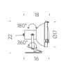 Nemo Projecteur 165 parete Wall lamp