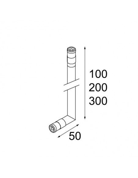 Modular Definitif stick 10cm GE Wall lamp / Ceiling lamp