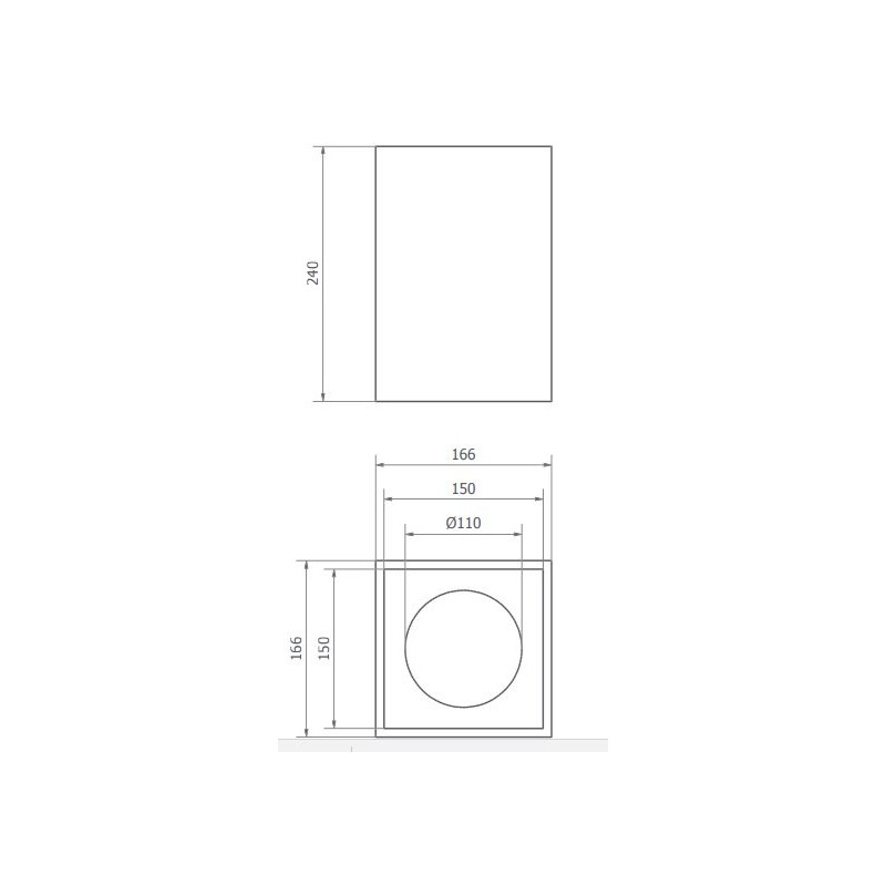 BRICK IN THE WALL Beammeup Square 111 LED 1300 lm CRI80 remote driver