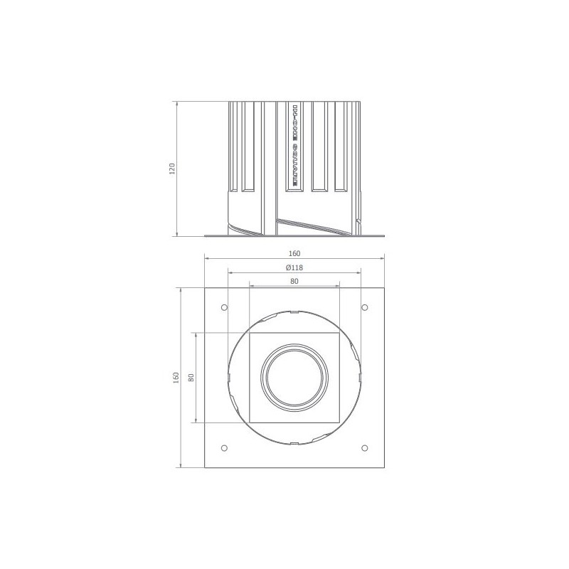 BRICK IN THE WALL Indox R 50 IP54 Bathoom LED 500 lm CRI80 remote driver WARMDIM