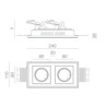 BRICK IN THE WALL Indox 2x50 Mini IP54 Bathroom LED WARMDIM