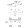BRICK IN THE WALL Indox 3x50 IP54 Bathroom LED 500 lm WARMDIM