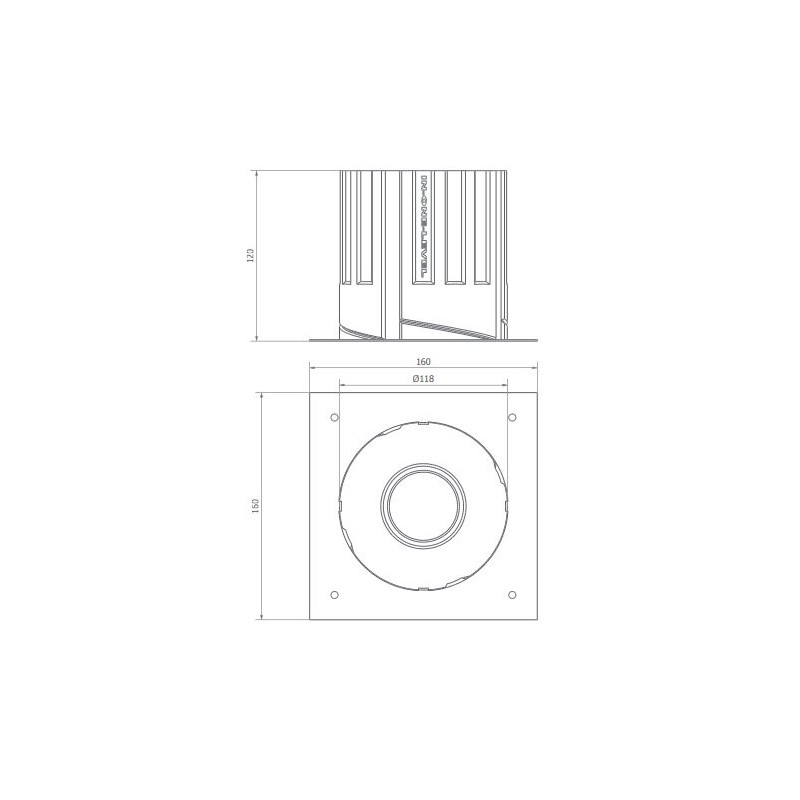 BRICK IN THE WALL Level R 50 IP20 LED 500 lm remote driver WARMDIM