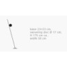 Catellani & Smith Lederam F1 Stehlampe