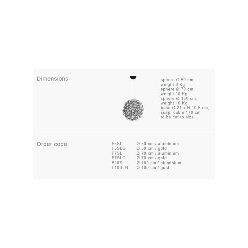 Catellani & Smith Fil De Fer 100Cm Hängelampe
