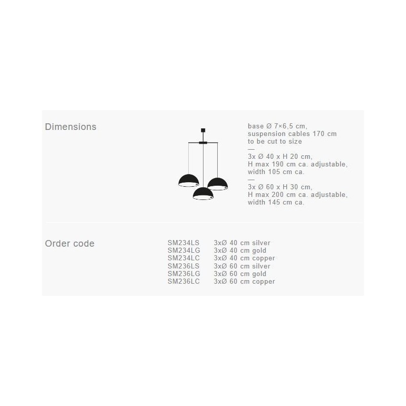 Catellani & Smith Stchu-Moon 02 3X Ø 40