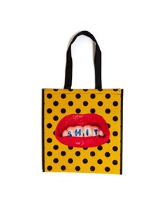 SELETTI TOILETPAPER Shopping bag 18 x 20 x 10 cm Polypropylene - Shit