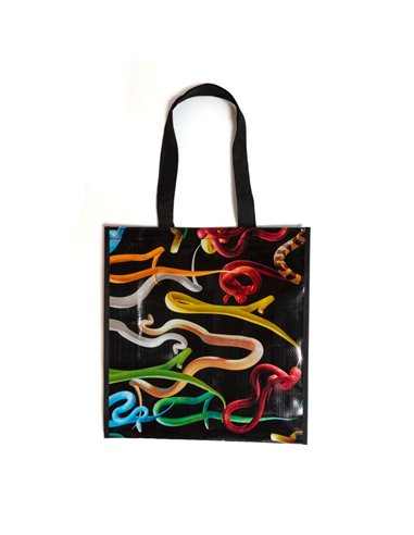 SELETTI TOILETPAPER Shopping bag 19 x 20 x 10 cm Polypropylene - Snakes