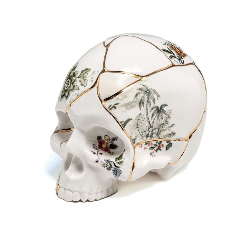 SELETTI KINTSUGI Skull 21 x 15 cm