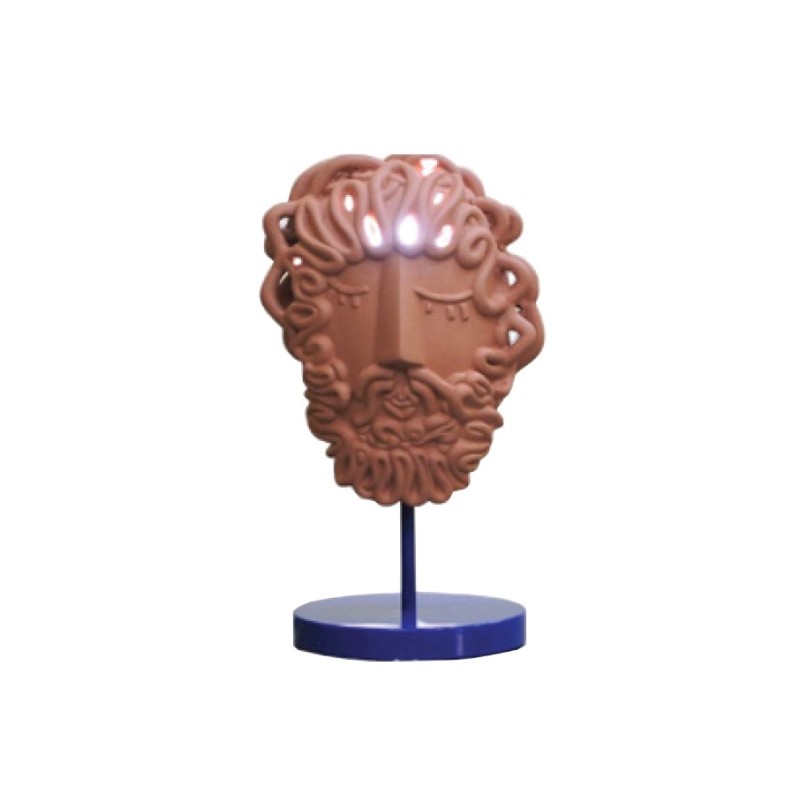 SELETTI MAGNA GRAECIA 2.0 Table lamp 24 x 14 cm Terracotta - Medusa Mask
