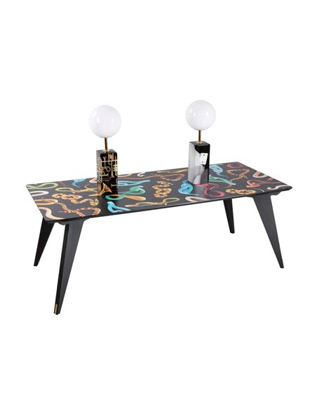 SELETTI TOILETPAPER Wooden table 205 x 90 cm