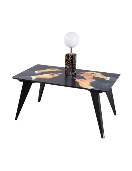 SELETTI TOILETPAPER Wooden table 157 x 90 cm