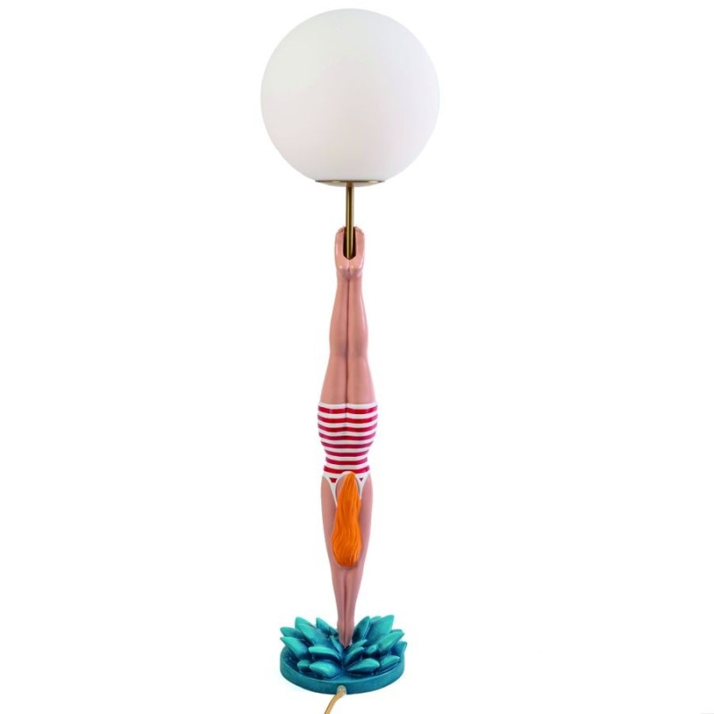 SELETTI LADY DIVER Table lamp ø 25 x 95 cm Resin