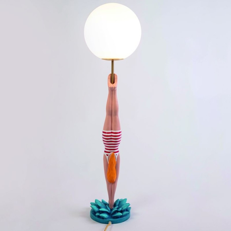 SELETTI LADY DIVER Table lamp ø 25 x 95 cm Resin