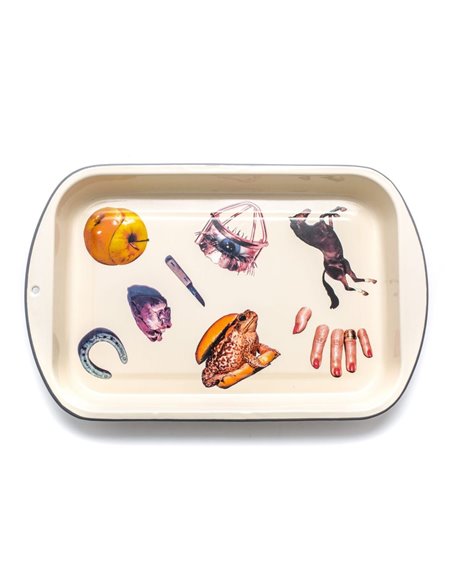 SELETTI TOILETPAPER Plate 56 x 29 cm enamel