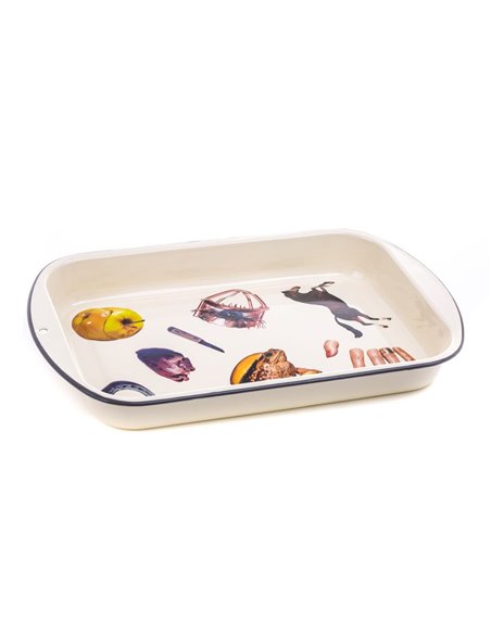 SELETTI TOILETPAPER Teller 56 x 29 cm Emaille