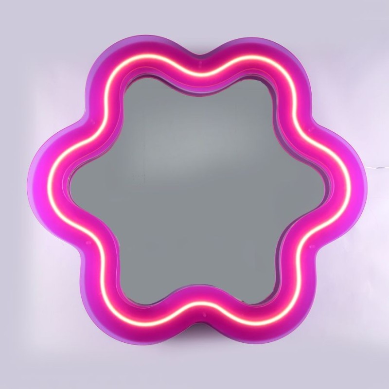 SELETTI SUPERCURVE Mirror 118,5 x 108 x 4 cm with Transparent Frame