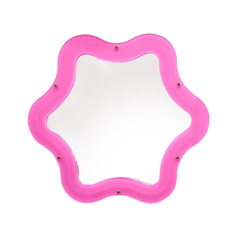 SELETTI SUPERCURVE Mirror 85,5 x 77,5 x 4 cm with Transparent Frame