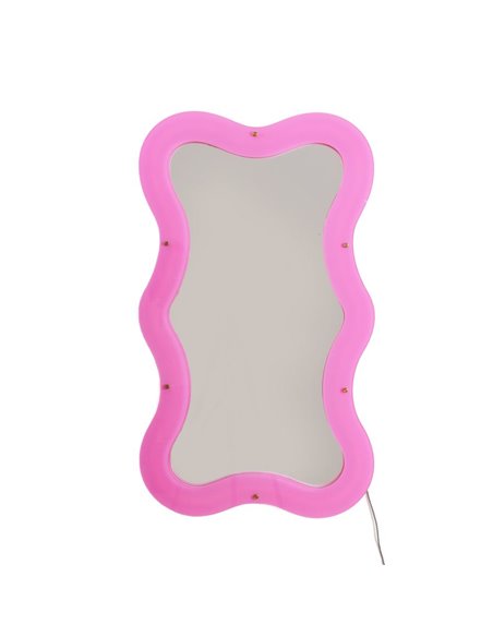 SELETTI SUPERCURVE Mirror 59,77 x 102,55 x 4 cm with Transparent Frame