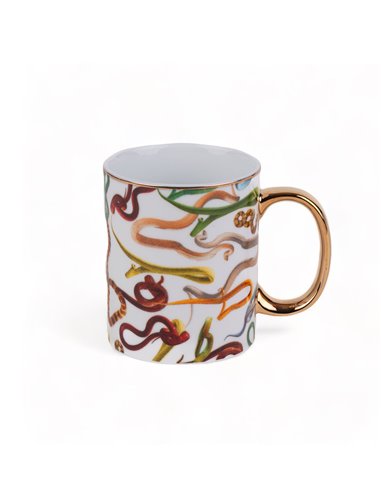 SELETTI TOILETPAPER Mug Ø 10 cm Porcelain - Snakes