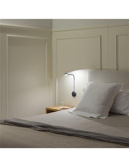 Vibia Pin 1X 40 - 1690 wall lamp - Black - 2700K - Outlet