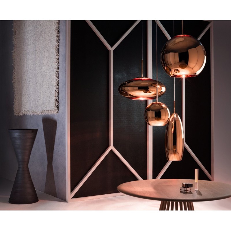 Tom Dixon Copper Round 25Cm Pendant Led suspension lamp
