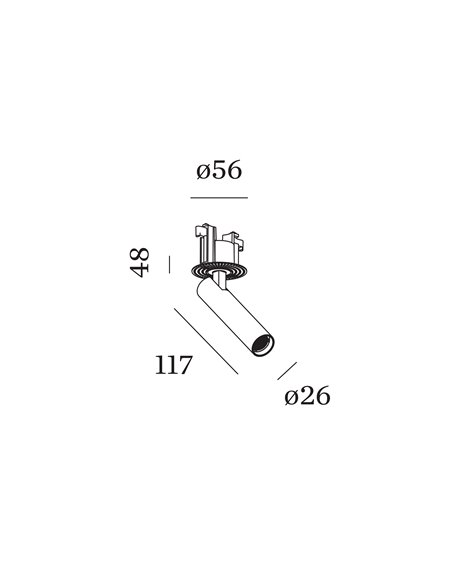 Wever & Ducré Match Trimless Ceiling Rec 1.0 Led recessed spot