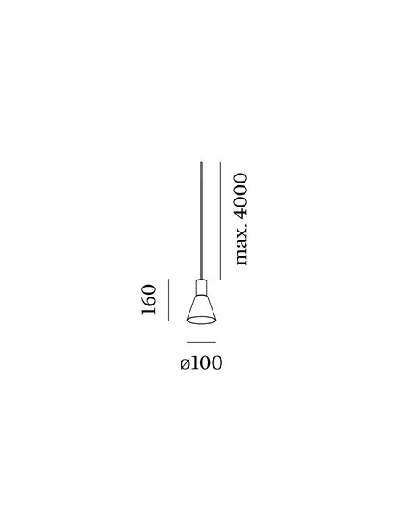 Wever & Ducré Odrey Ceiling Susp 1.3 Par16 suspension lamp