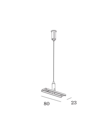 Wever & Ducré STREX SYSTEM SUSPENSION SET INCL. FIXATION BRACKET 1.5 M Track