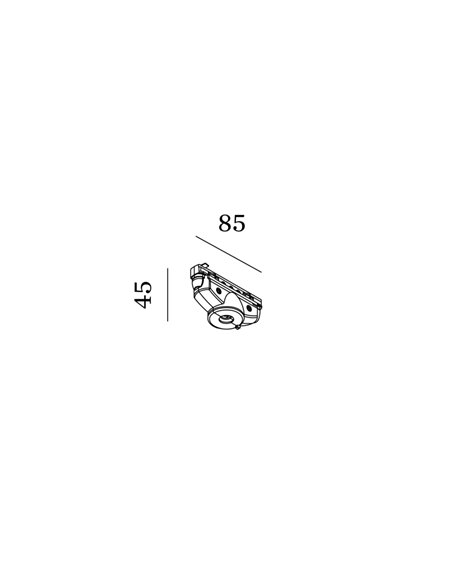 Wever & Ducré 1-phase track Track Adapter