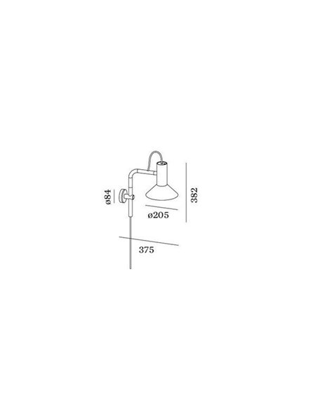 Wever & Ducré ROOMOR WALL 3.0 Shade 1.0 - Plug & switch