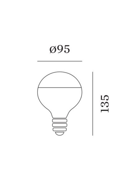 Wever & Ducré 2700K | E27 G95 LED Lamp