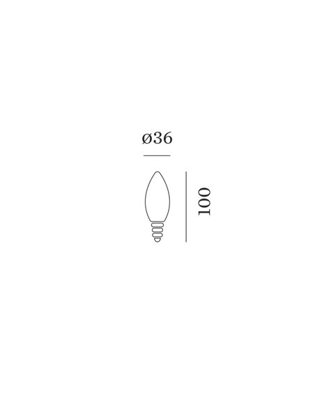 Wever & Ducré 2700K | E14 C35 LED Lamp