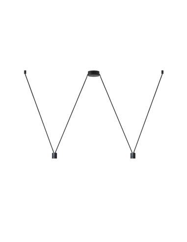 Wever & Ducré Suspension Set | E27 | 6.0 m | for 2 WIRO Decenter 2.0