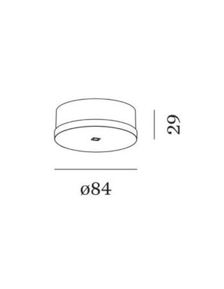 Wever & Ducré Ceiling Base round Single Suspension