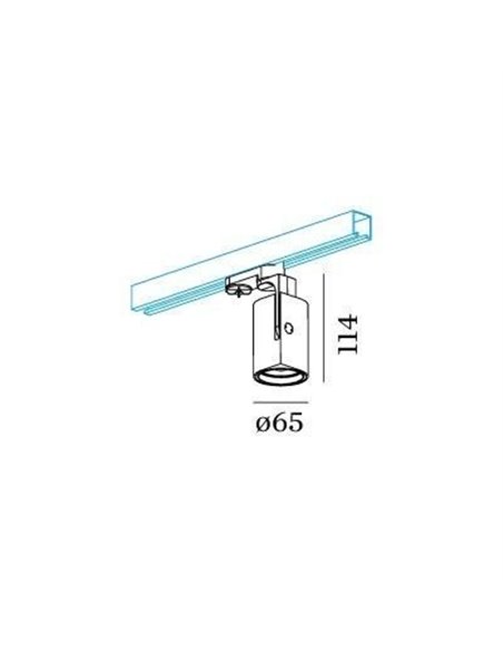 Wever & Ducré SQUBE on track 2.0 LED phase-cut dim