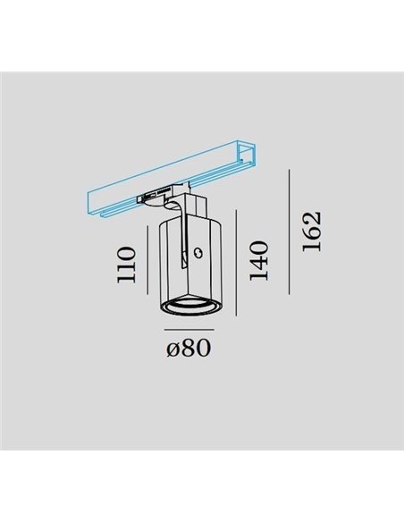 Wever & Ducré SQUBE on track 3.0 LED phase-cut dim