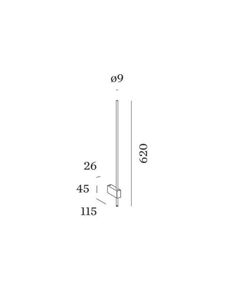 Wever & Ducré FINLIN 1.0 phase-cut dim Wandlampe