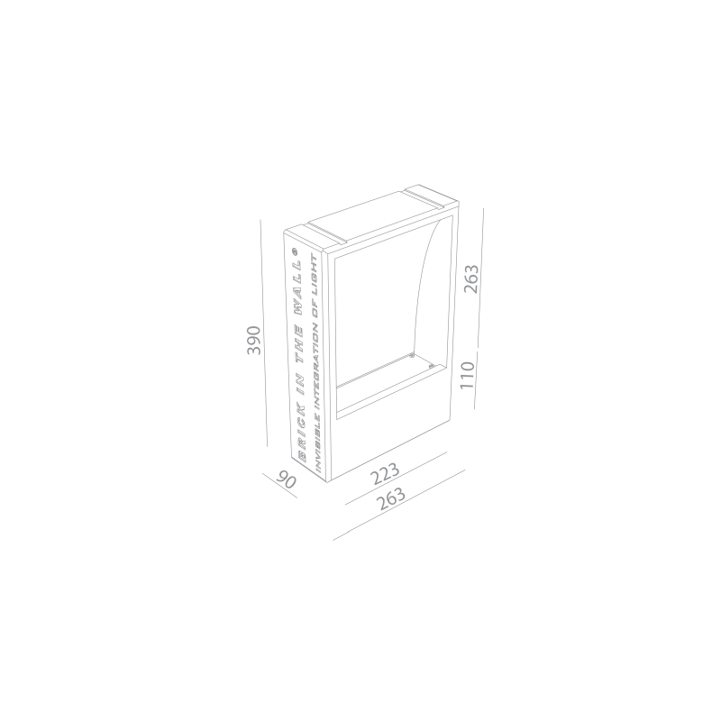 BRICK IN THE WALL Big IP54 Bathroom LED 1200LM remote driver