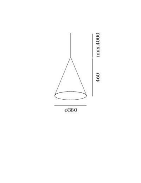 Wever & Ducré DINOR 1.0 phase-cut dim Hängelampe