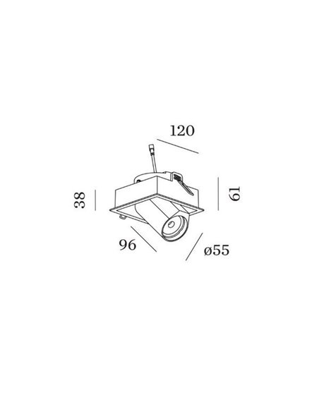 Wever & Ducré BLIEK SQUARE 1.0 LED Einbaustrahler