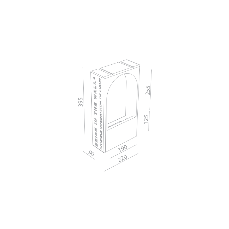 BRICK IN THE WALL Moor 1 IP54 Bathroom LED 800LM 230VAC